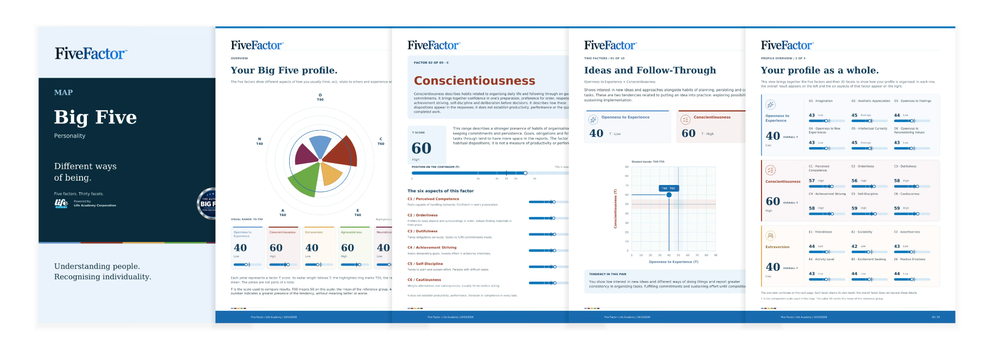 Big Five Personality Map page composition